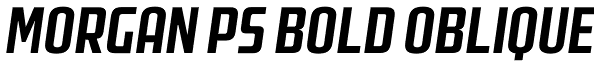 Morgan Ps Bold Oblique Font