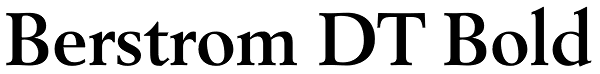 Berstrom DT Bold Font