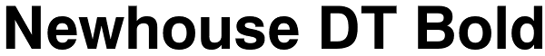 Newhouse DT Bold Font