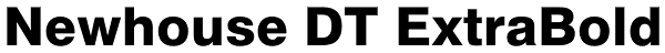Newhouse DT ExtraBold Font