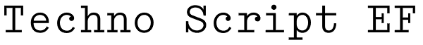 Techno Script EF Font