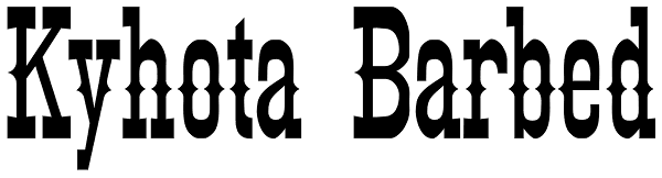 Kyhota Barbed Font