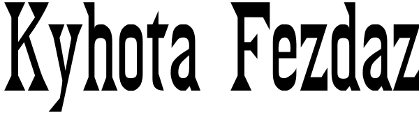 Kyhota Fezdaz Font