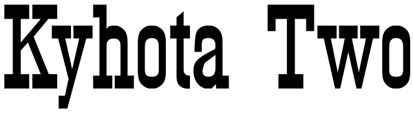 Kyhota Two Font