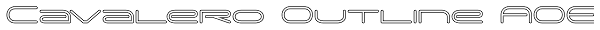 Cavalero Outline AOE Font