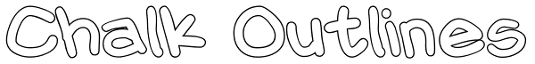 Chalk Outlines Font