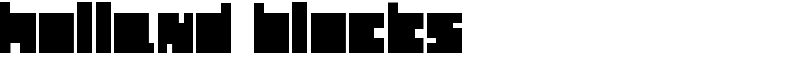Holland Blocks Font