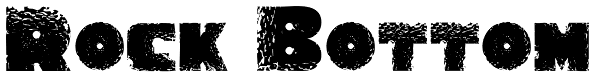 Rock Bottom Font