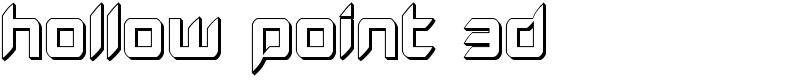 Hollow Point 3D Font