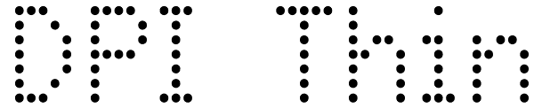 DPI Thin Font