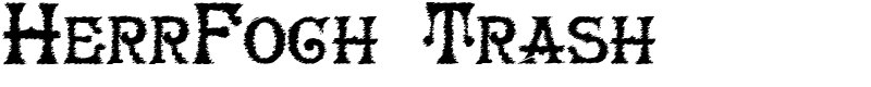 HerrFoch Trash Font