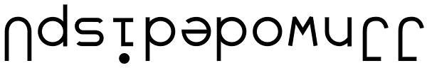 UpsidedownJJ Font