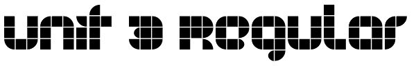 Unit 3 Regular Font