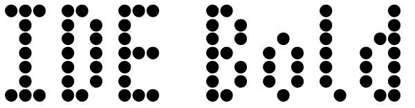 IDE Bold Font