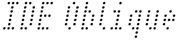 IDE Oblique Font