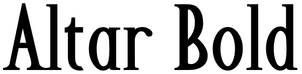 Altar Bold Font