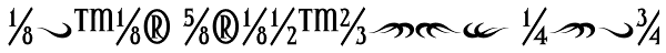 Altar Fractions Bold Font