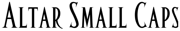 Altar Small Caps Font