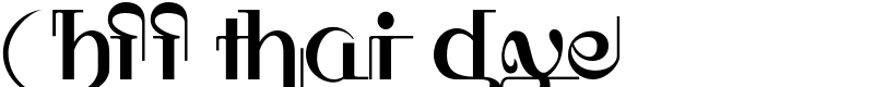 HFF Thai Dye Font