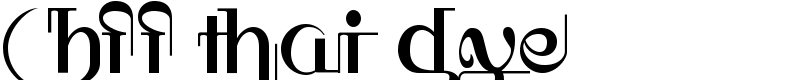 HFF Thai Dye Font
