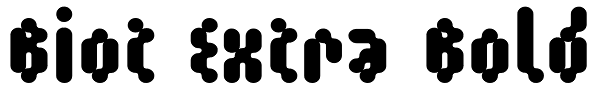 Biot Extra Bold Font