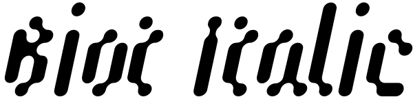 Biot Italic Font
