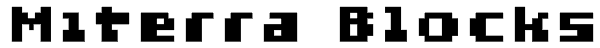 Miterra Blocks Font