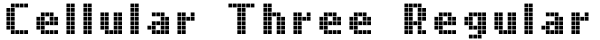 Cellular Three Regular Font