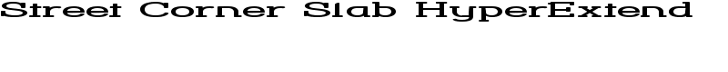 Street Corner Slab HyperExtend Font