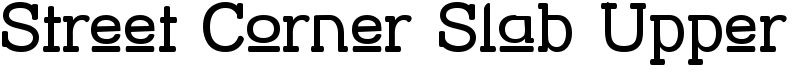 Street Corner Slab Upper Font
