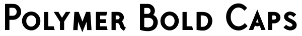 Polymer Bold Caps Font