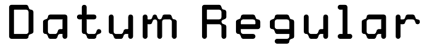 Datum Regular Font