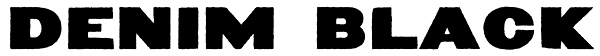 Denim Black Font