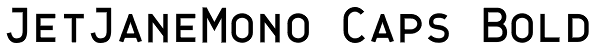 JetJaneMono Caps Bold Font