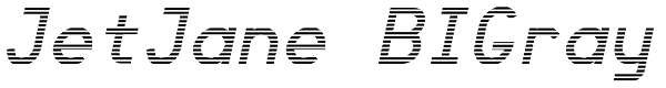 JetJane BIGray Font