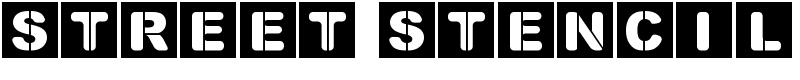 Street Stencil Font
