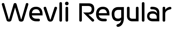 Wevli Regular Font