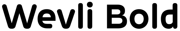 Wevli Bold Font