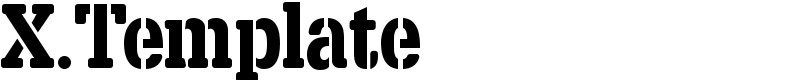 X.Template Font
