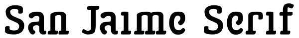 San Jaime Serif Font