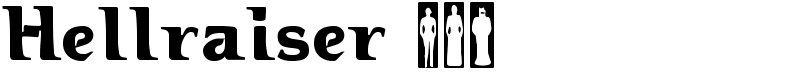 Hellraiser 3 Font