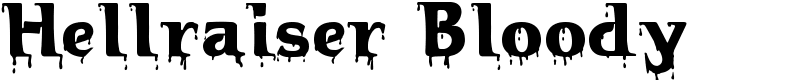 Hellraiser Bloody Font