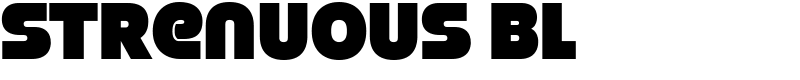Strenuous Bl Font