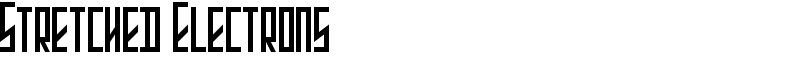 Stretched Electrons Font