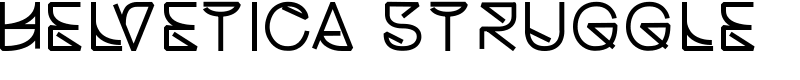 Helvetica Struggle Font