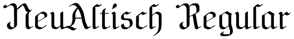 NeuAltisch Regular Font