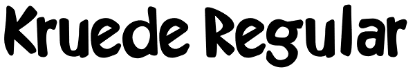 Kruede Regular Font