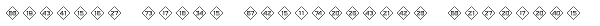Numbers Style One-Diamond Positive Font