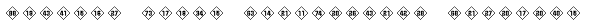 Numbers Style Two-Diamond Positive Font