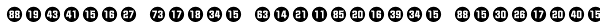 Numbers Style Two-Circle Negative Font